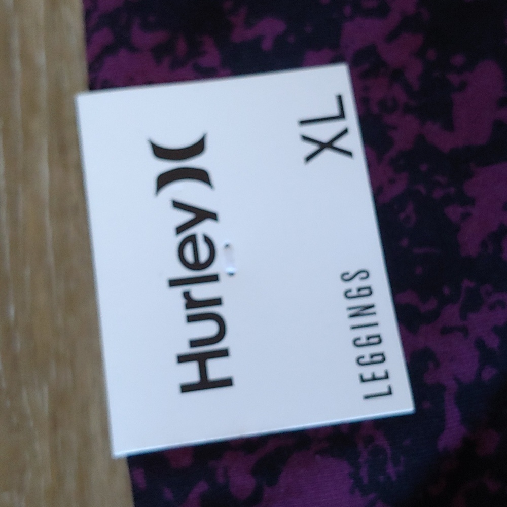 NWT Hurley Women's Purple Reversible Leggings Size XL - Picture 9 of 11